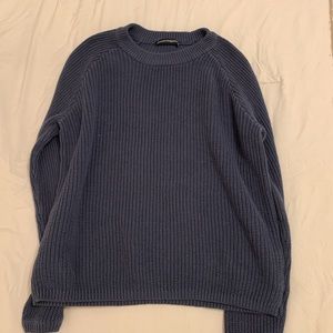 Brandy Melville Blue Cable Knit Sweater